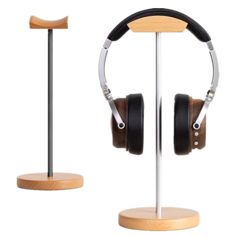 Outdoor Furniture Wooden - Black Walnut Wood & Aluminum Headphone