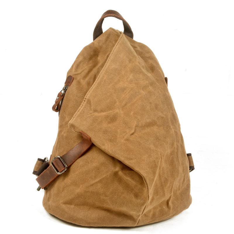 Outdoor Rug Waterproof - Waterproof retro backpack, rugged retro oil-waxed
