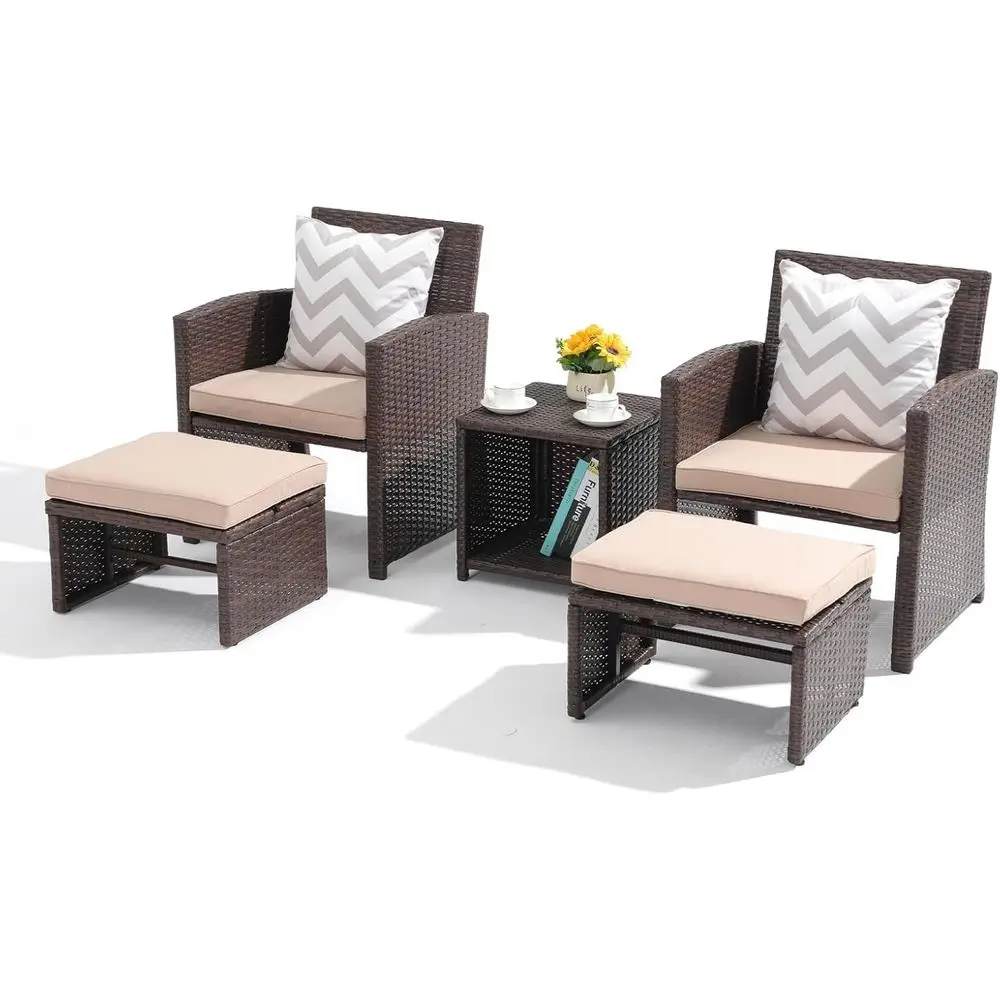 Outdoor Furniture Cushion - 5-Piece Outdoor Patio Furniture Set with