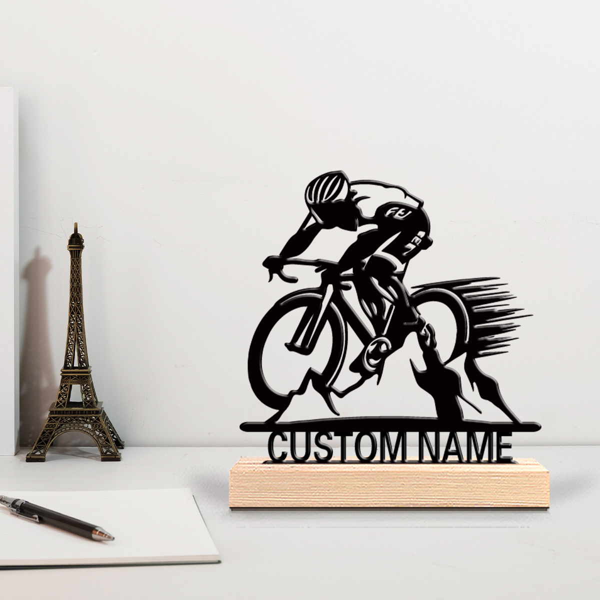 Outdoor Furniture Wooden - 1pc Road cycling Custom Letter Metal