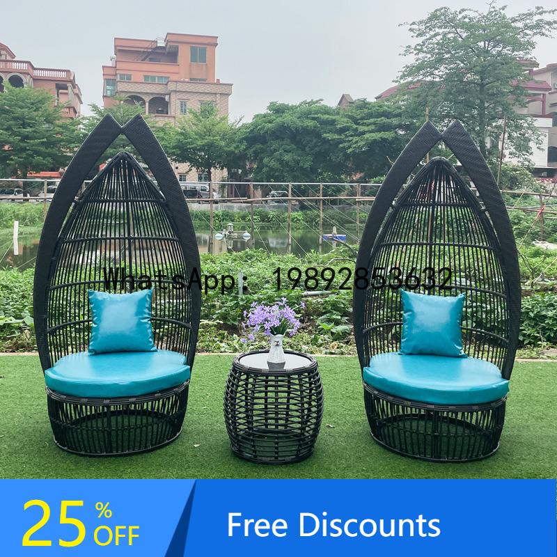 Rattan Lounge Set - Outdoor Creative Rattan Woven Lounge Chair