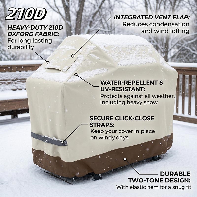 210D BBQ Beige Barbecue Grill  - огляд і ціна Outdoor Furniture Protector
