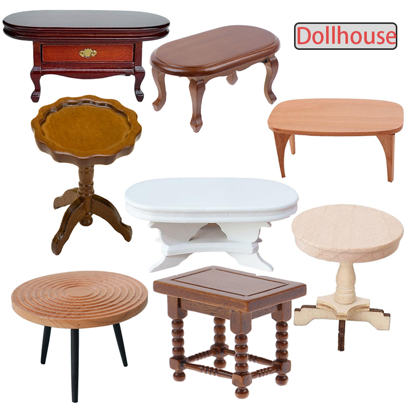 1:12 Dollhouse Miniature Round - огляд і ціна Outdoor Furniture Wooden