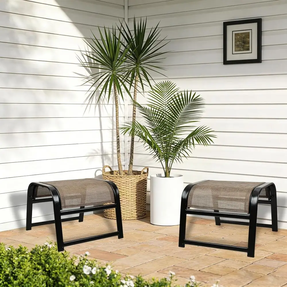 Patio Ottoman Set, Outdoor 2-P - огляд і ціна Outdoor Furniture Iron