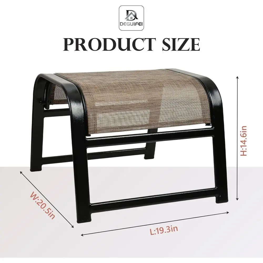 Patio Ottoman Set, Outdoor 2-P - огляд і ціна Outdoor Furniture Iron