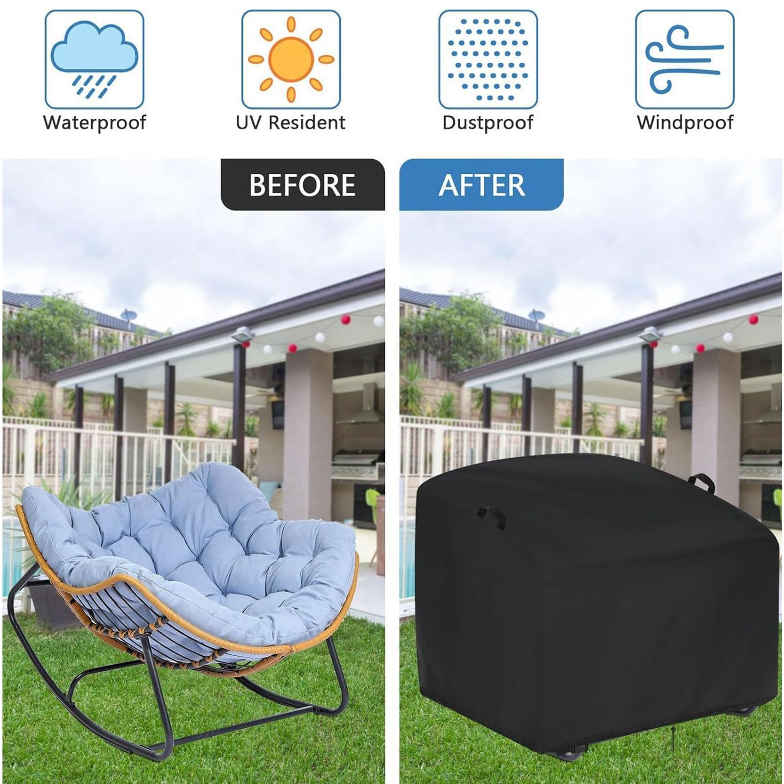 Rocking Chair Covers Waterproo - огляд і ціна Rattan Lounge Set
