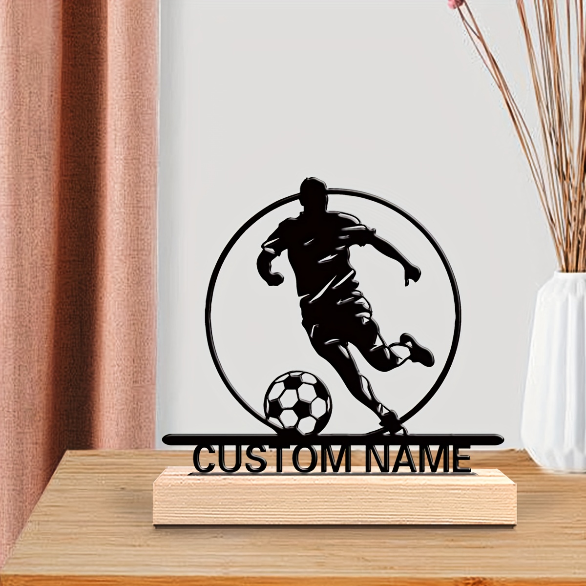 Custom Soccer Player Metal Sta - огляд і ціна Outdoor Furniture Wooden