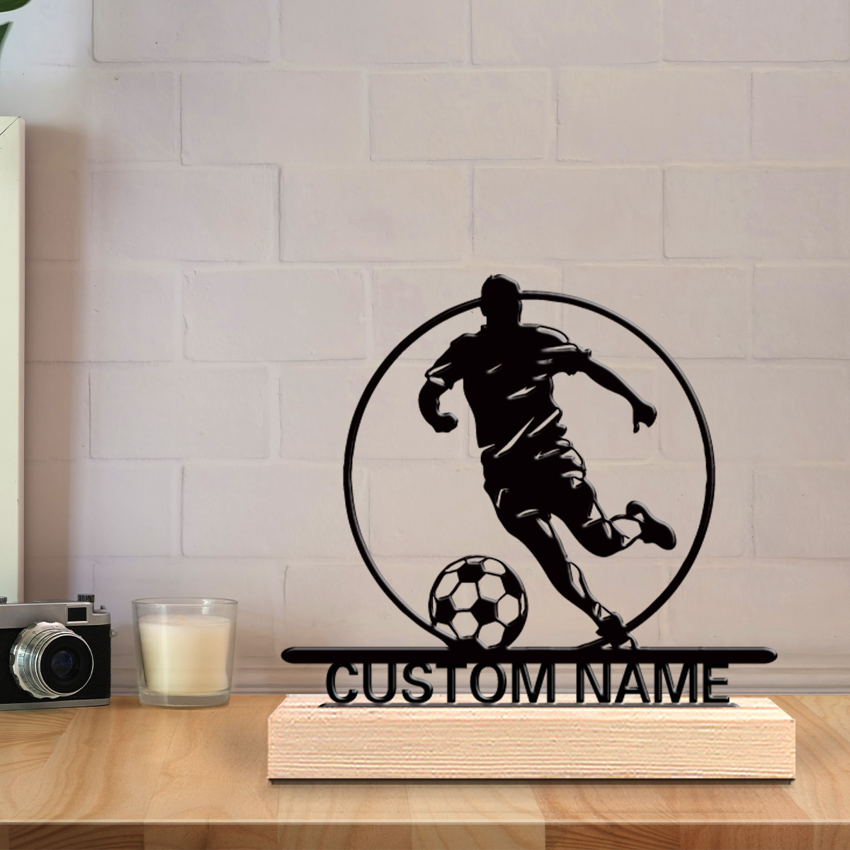 Custom Soccer Player Metal Sta - огляд і ціна Outdoor Furniture Wooden