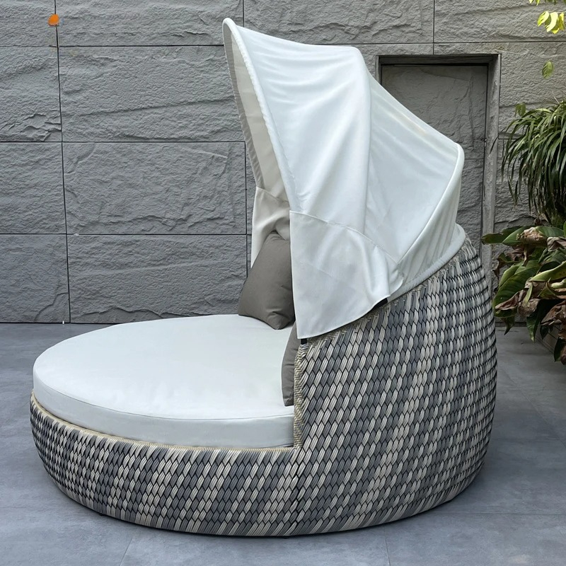 Daybed,Anti-UV Rustproof Round - огляд і ціна Rattan Lounge Set