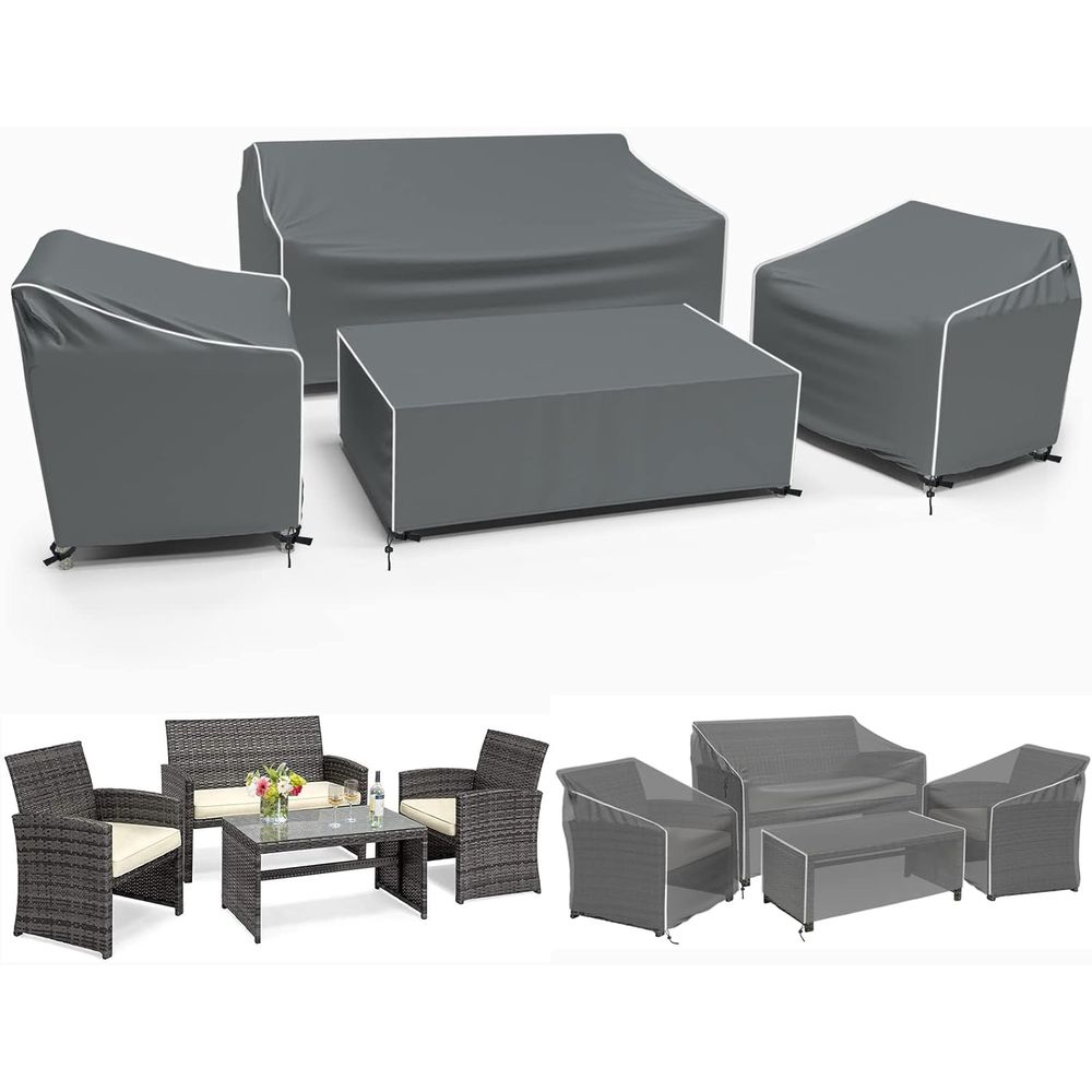 Patio Furniture Covers, 4-Piec - огляд і ціна Outdoor Furniture Cover Waterproof