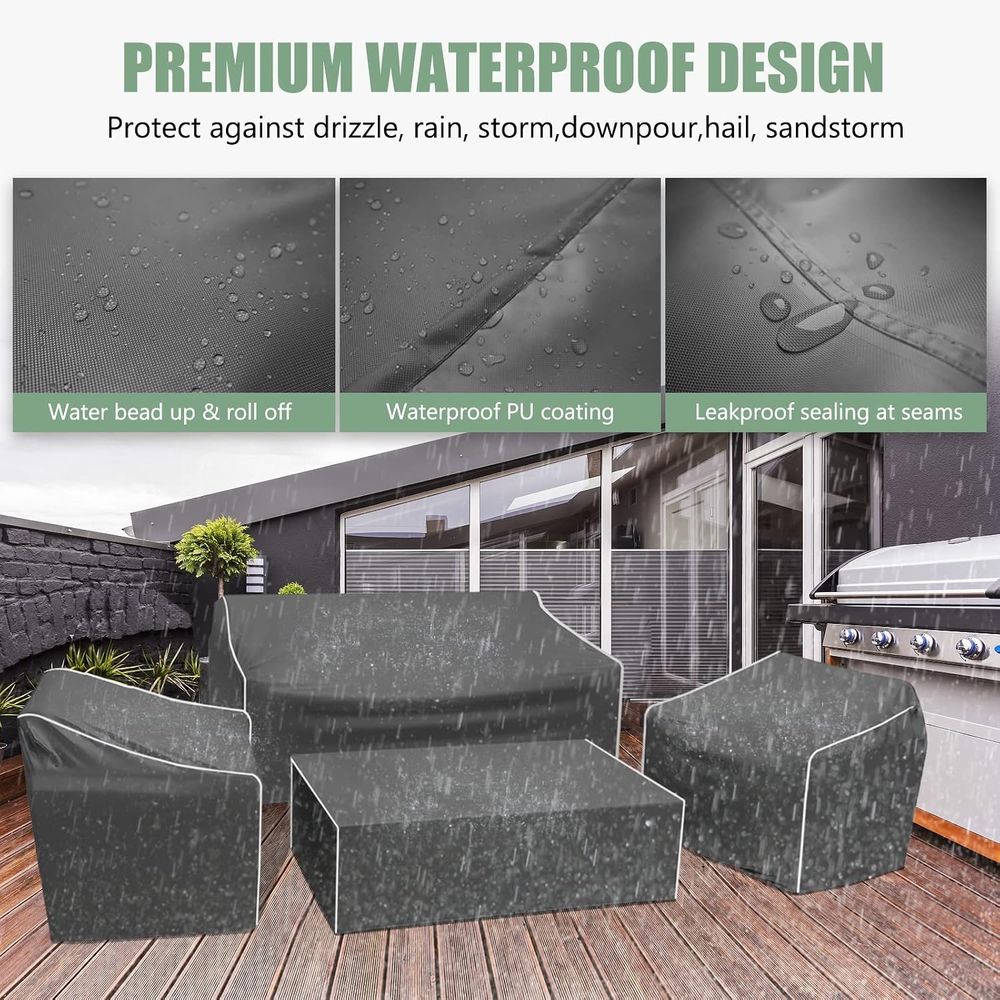Patio Furniture Covers, 4-Piec - огляд і ціна Outdoor Furniture Cover Waterproof