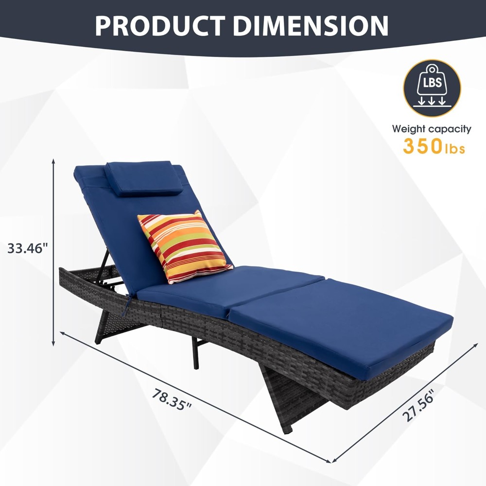 Chaise Lounge Set of 2, Rattan - огляд і ціна Rattan Lounge Set