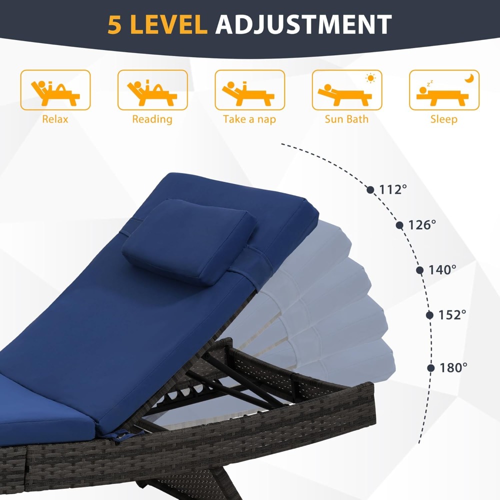 Chaise Lounge Set of 2, Rattan - огляд і ціна Rattan Lounge Set