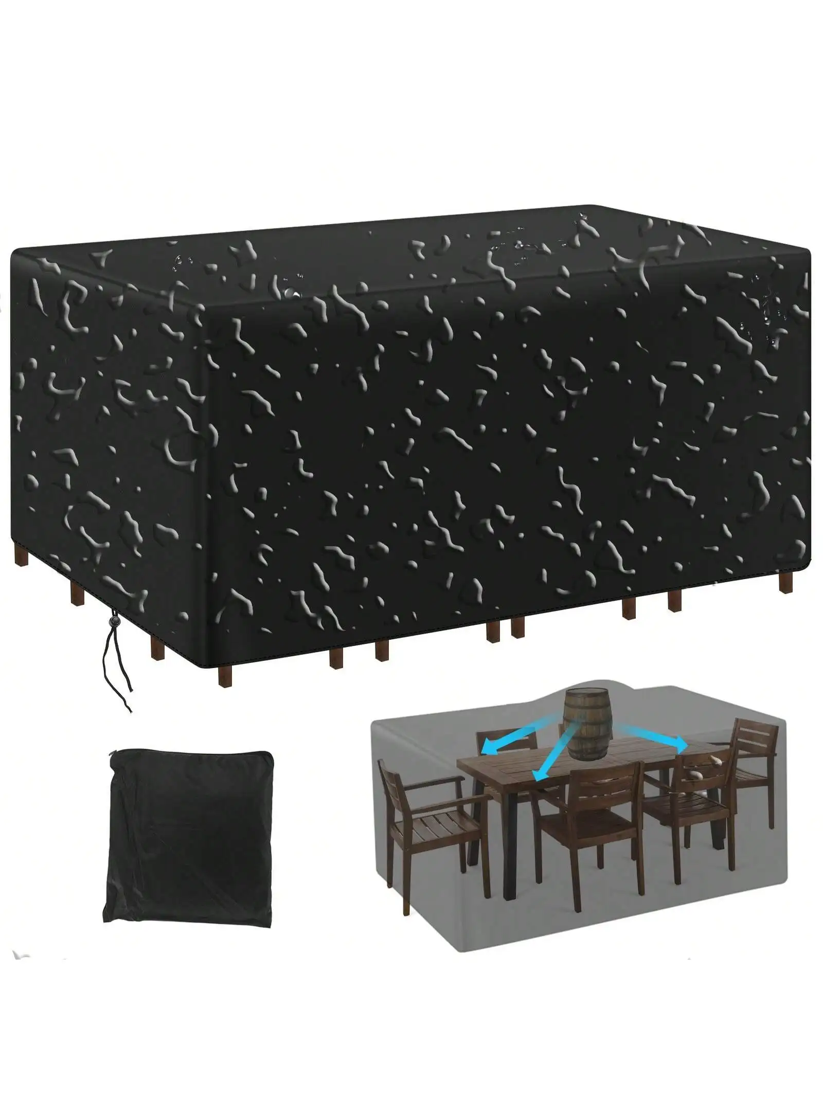Multi-Size Outdoor Patio Garde - огляд і ціна Outdoor Furniture Cover Waterproof