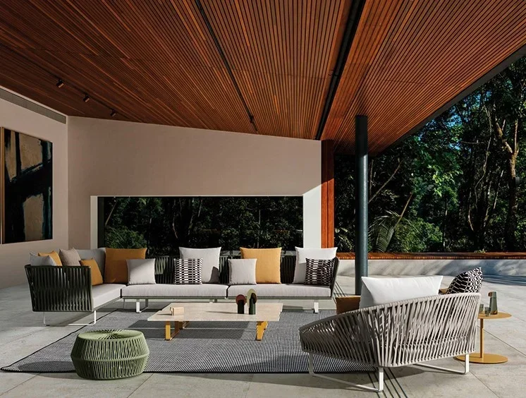 #Sofa Garden Set Curl Rattan S - огляд і ціна Rattan Lounge Set