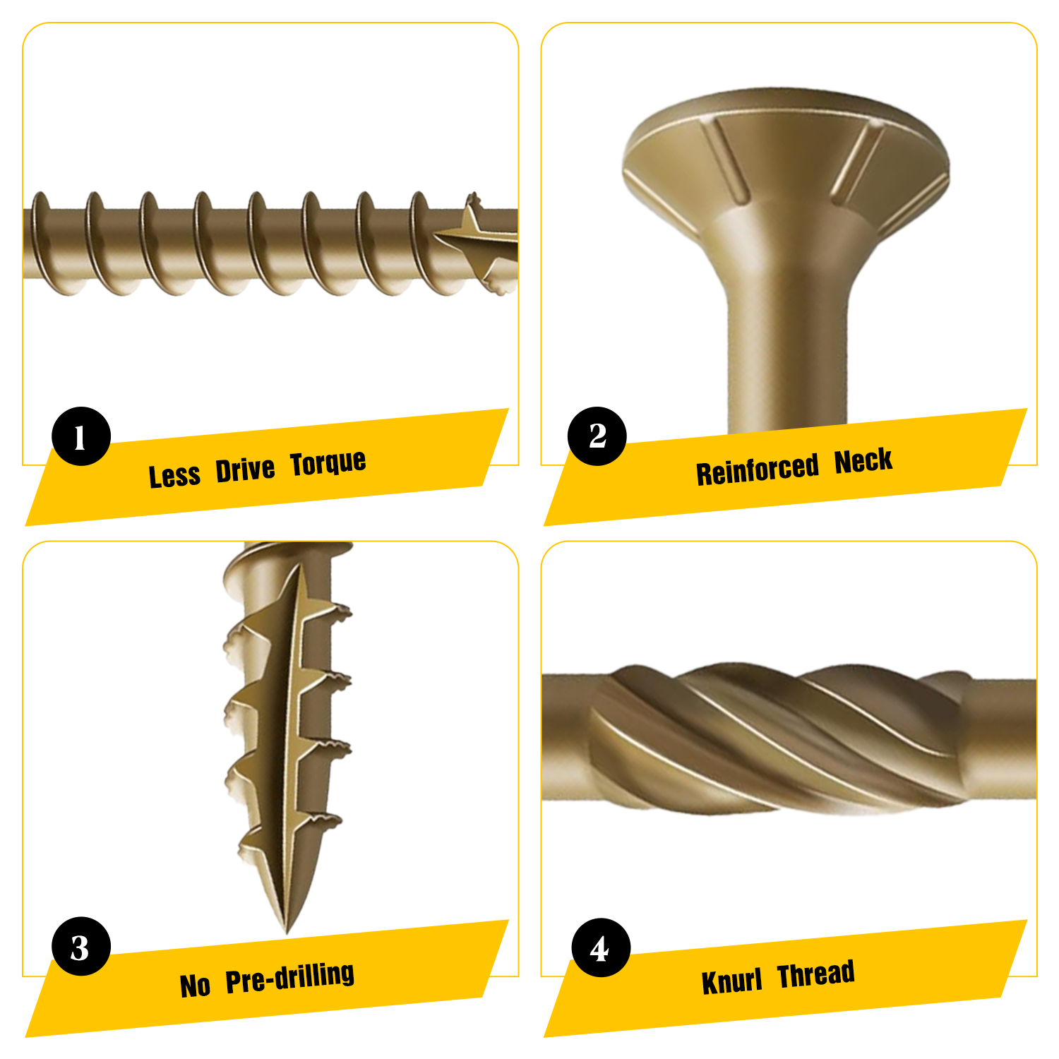 VKKM 70Pcs #10×4 Inch Golden T - огляд і ціна Outdoor Furniture Diy