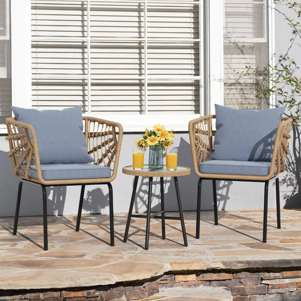 -Rattan Furniture Backyard Pat - огляд і ціна Rattan Lounge Set