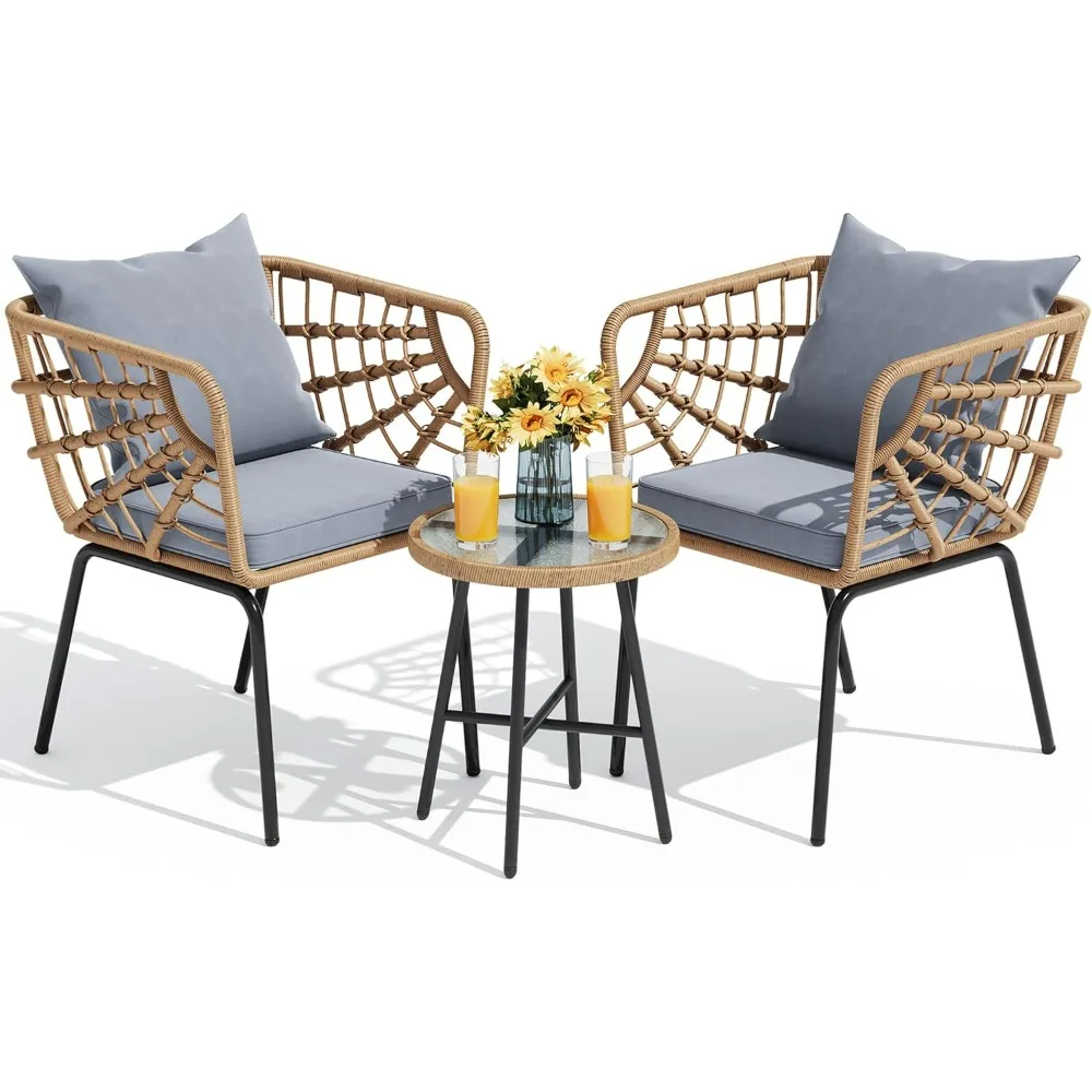 -Rattan Furniture Backyard Pat - огляд і ціна Rattan Lounge Set