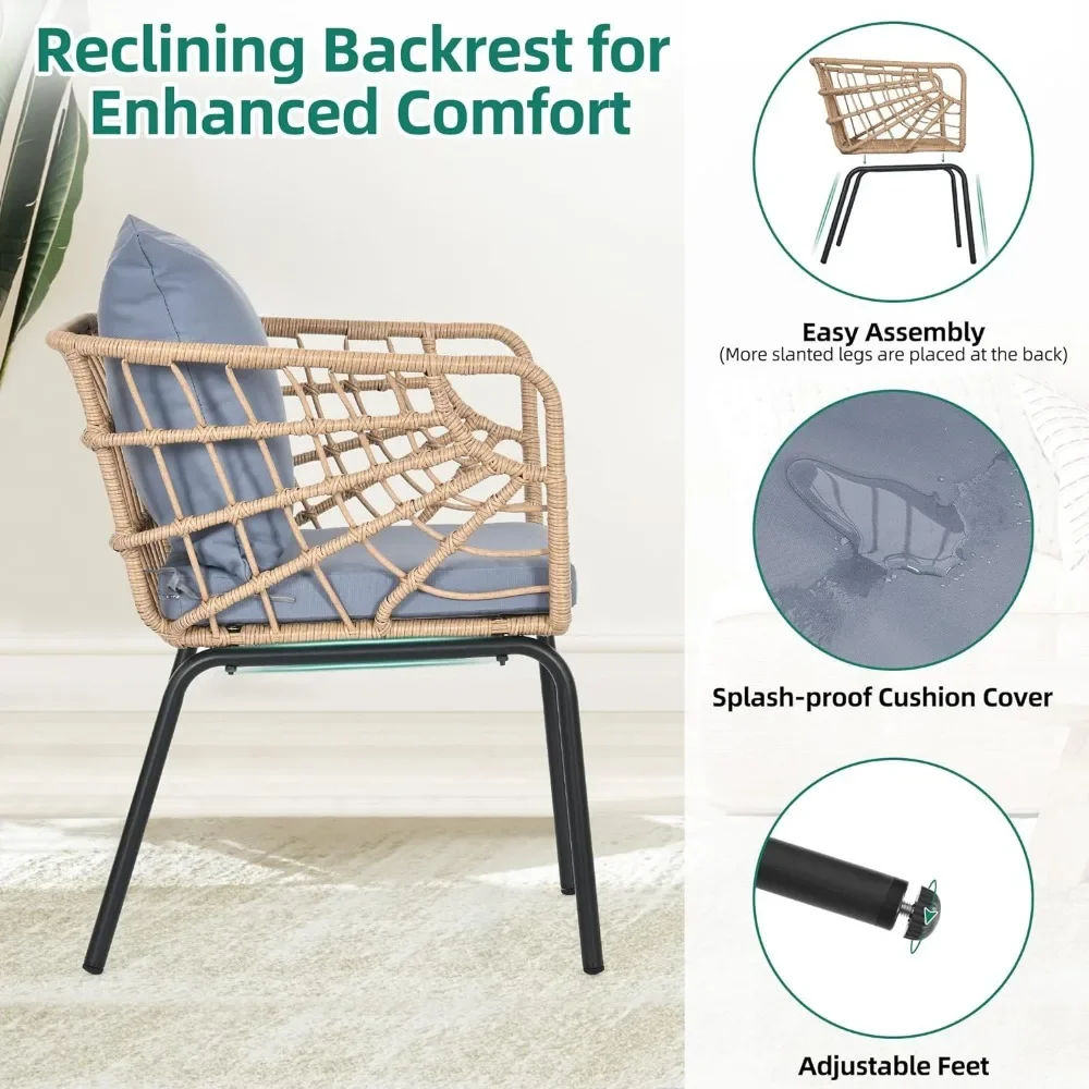 -Rattan Furniture Backyard Pat - огляд і ціна Rattan Lounge Set