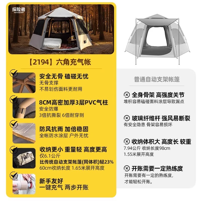 Explorer inflatable tent outdo - огляд і ціна Rattan Lounge Set