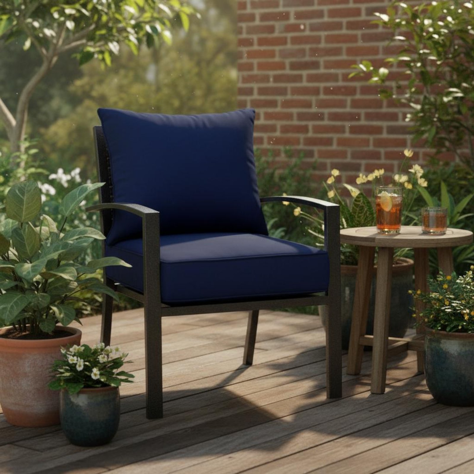 Patio Chair Pad Hidden Closure - огляд і ціна Outdoor Furniture Cushion