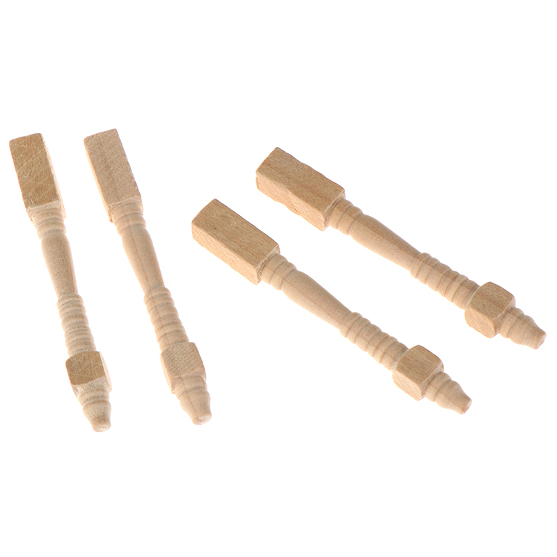 4Pcs 1:12 Dollhouse Miniature  - огляд і ціна Outdoor Furniture Wooden