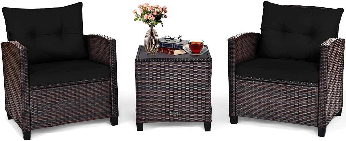 3 Pieces Patio Furniture Set,  - огляд і ціна Outdoor Furniture Cushion