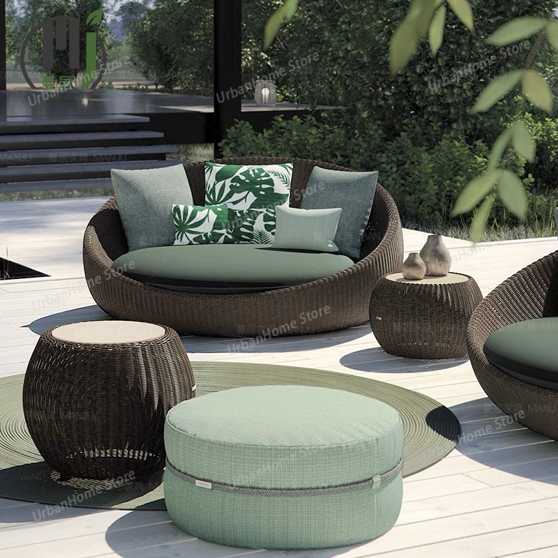 Modern Patio Furniture Rattan  - огляд і ціна Rattan Lounge Set